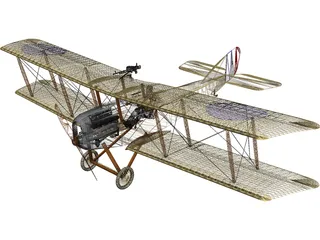 Martinsyde G.100 Elephant 3D Model preview