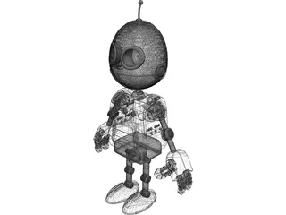 Clank Robot Pet 3D Model preview