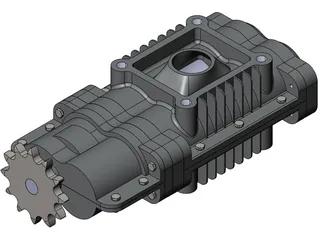 Roots Air Compressor 3D Model preview