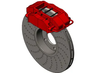 Brembo Disk Brake 3D Model preview