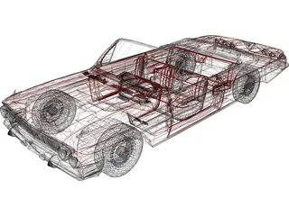 Chevrolet Impala SS Convertible (1961) 3D Model preview