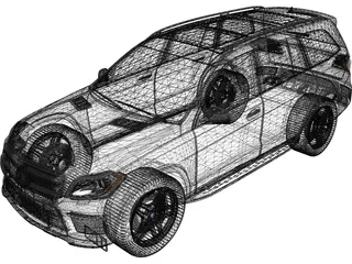 Mercedes-Benz GL 63 AMG (2012) 3D Model preview