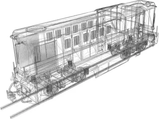 Romanian Narrow Gauge Diesel Locomotive 3D Model preview