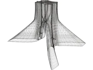Tehran Azadi Square Tower 3D Model preview