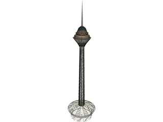 Tehran Milad Tower 3D Model preview