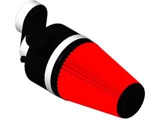 Marine Cone Air Filter 3D Model preview