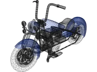 Chopper 3D Model preview