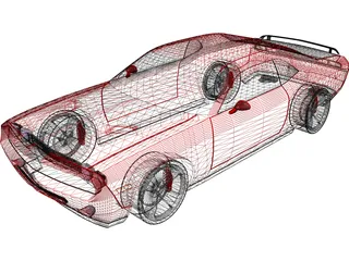 Dodge Challenger 3D Model preview