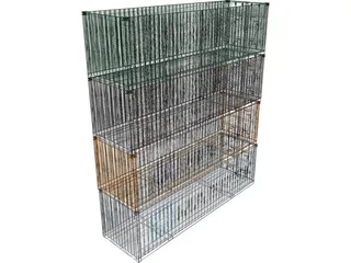 Shipping Containers 3D Model preview
