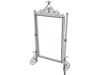 Medieval Mirror 3D Model preview