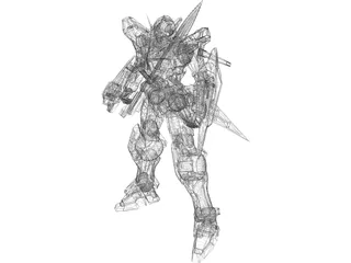 Gundam EXIA 3D Model preview