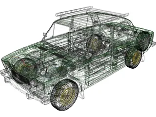 VAZ 2106 3D Model preview