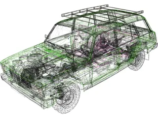 VAZ 2104 3D Model preview