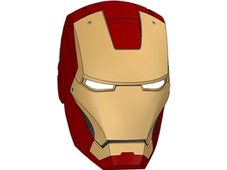 Iron Man Helmet 3D Model preview