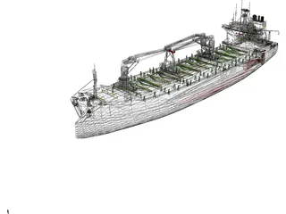 Rosaria Cement Ship 3D Model preview