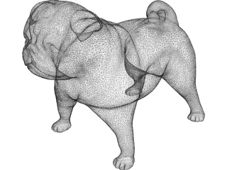 Bulldog 3D Model preview