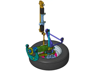 Suspension Front Off-Road 3D Model preview