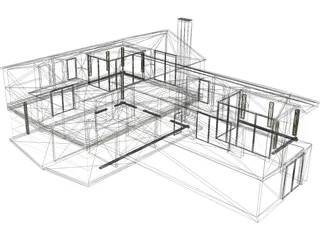 Modern House 3D Model preview