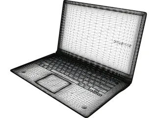 Notebook Samsung 3D Model preview