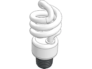 CFL Bulb 3D Model preview