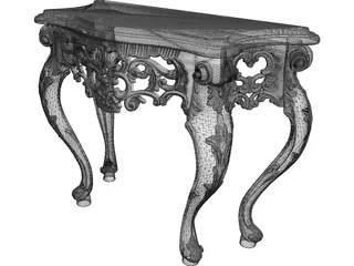 Console Mirror 3D Model preview