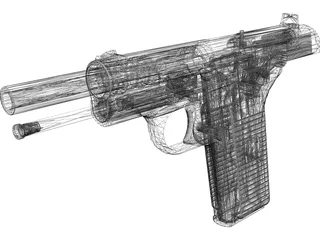Zastava M57 3D Model preview