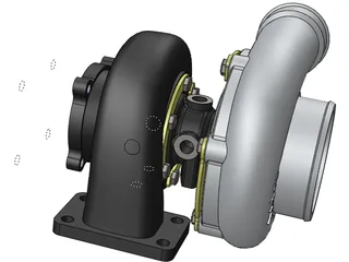 Garrett GT3582 Turbo 3D Model preview