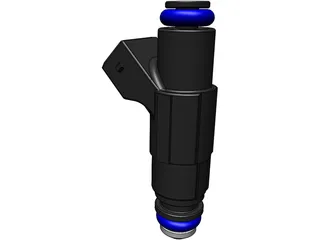 Bosch Fuel Injector 3D Model preview