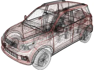 Toyota Rush (2006) 3D Model preview