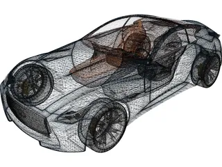 Infiniti Essence Concept (2009) 3D Model preview