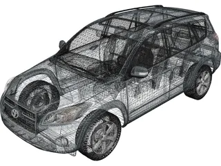 Toyota RAV4 Limited (2012) 3D Model preview