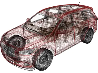 Infiniti JX35 (2013) 3D Model preview