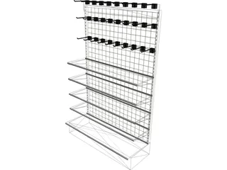 Mesh Shelf 3D Model preview