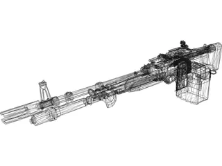 M60 3D Model preview