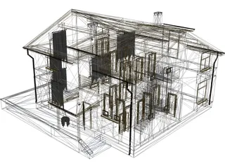 House Private 3D Model preview