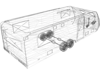 Caravan 3D Model preview