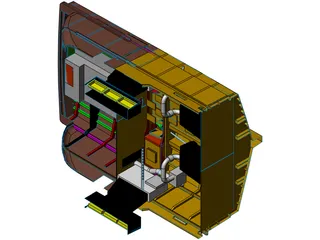 Yacht Engine Exhaust Arrangement 3D Model preview