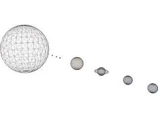 Solar System 3D Model preview