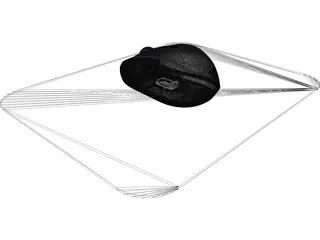 Wireless Mouse 3500 3D Model preview