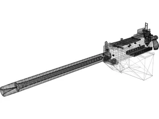 Browning M1919 3D Model preview