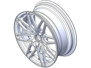Wheel Rim 3D Model preview