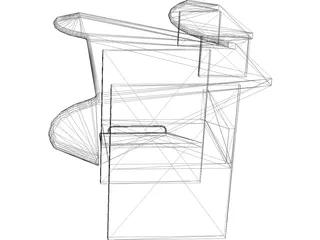 PC Table 3D Model preview
