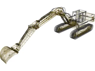 Liebherr Hydraulic Bagger 3D Model preview