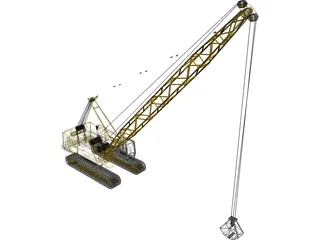 Liebherr Seilbagger 3D Model preview