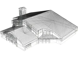 Church St.Pauls Lutheran 3D Model preview