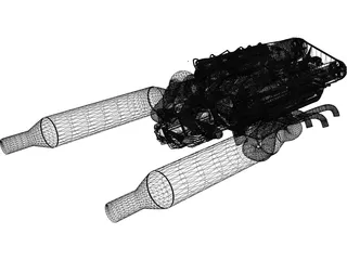 Engine 3D Model preview