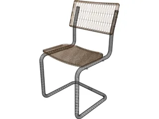 Chair Cantilever 3D Model preview
