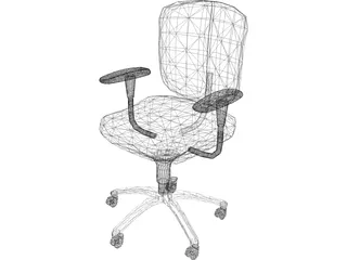 Chair Tria Secretary 3D Model preview