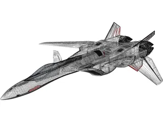 YF-19 Excalibur 3D Model preview