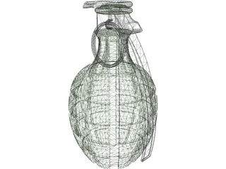 Grenade Pineapple 3D Model preview